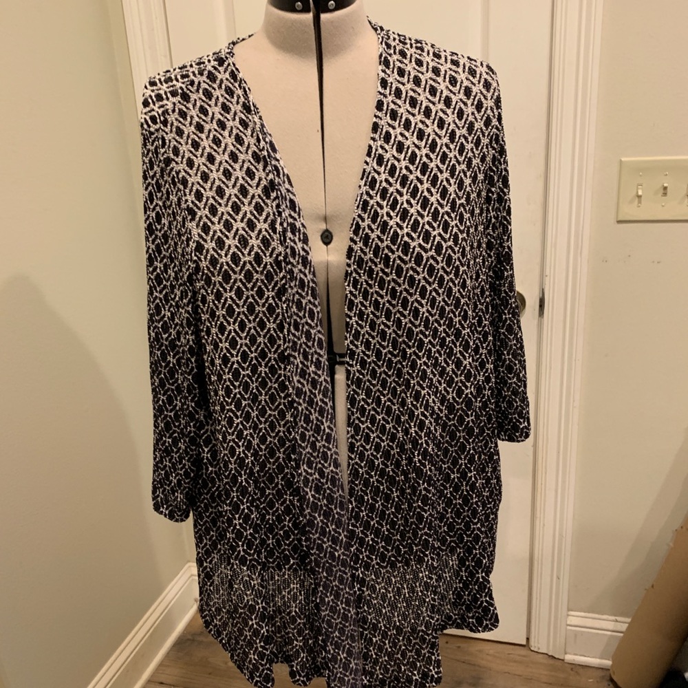 Black and cream jacket